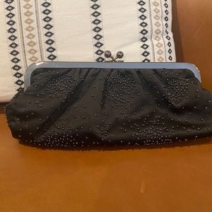 Cute Black Beaded Clutch- perfect for a wedding!